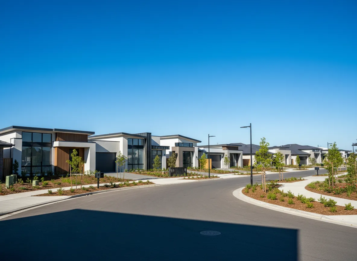 New construction homes street view